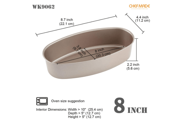 Oval 2024 cake pan