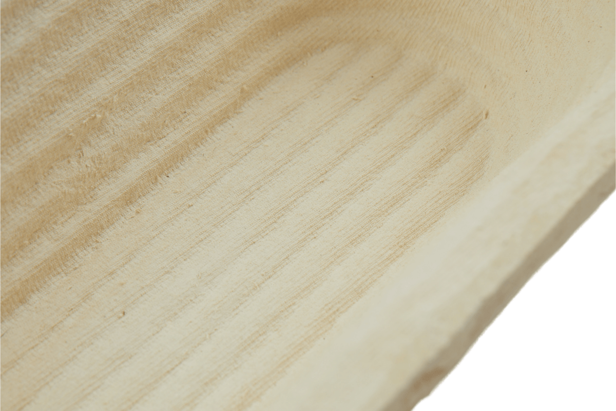 Details of oval wood pulp bread proofing baskets
